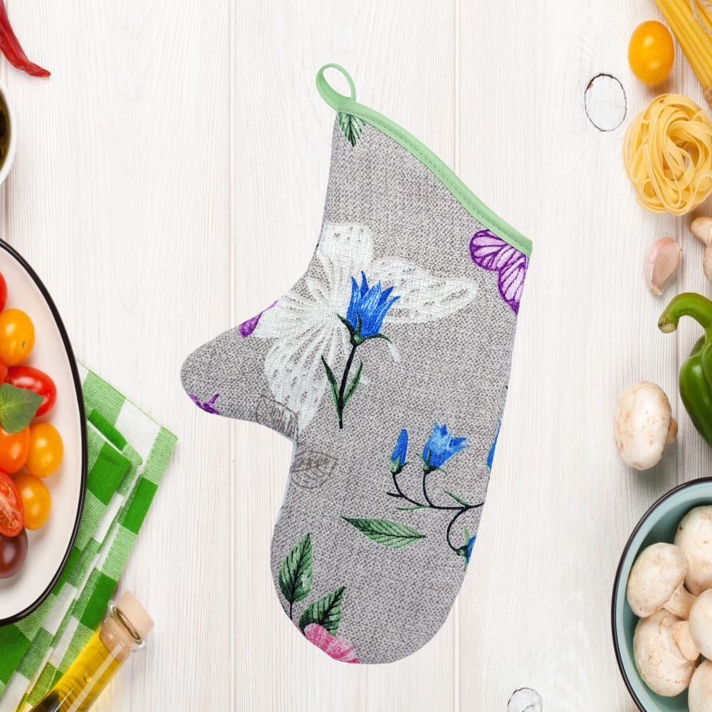 Варежка кухонная ДомВелл Вафельная Бабочки 5131/1 Варежка кухонная ДомВелл Вафельная Бабочки 5131/1