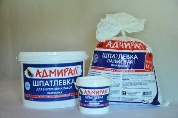 Шпатлевка латексная 1,5кг АДМИРАЛ