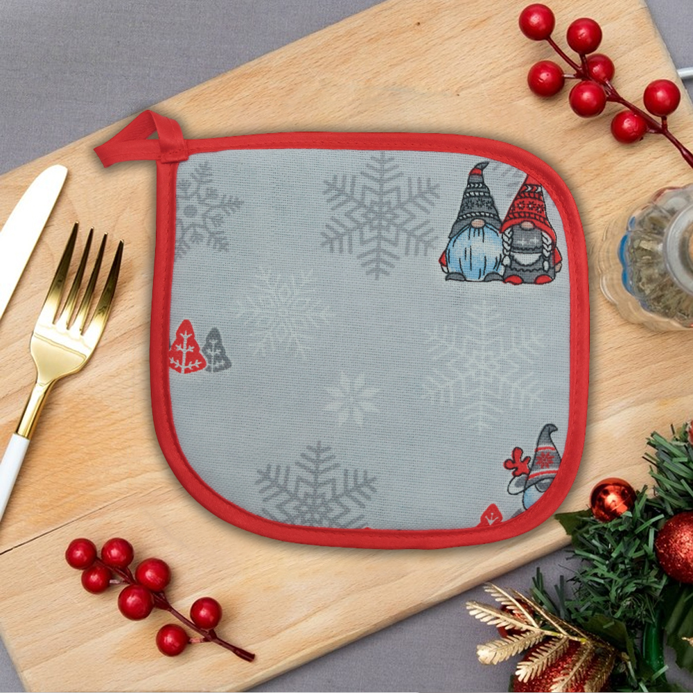 Прихватка 18*19 кухонная из рогожки ДомВелл 51426 Лесные гномы