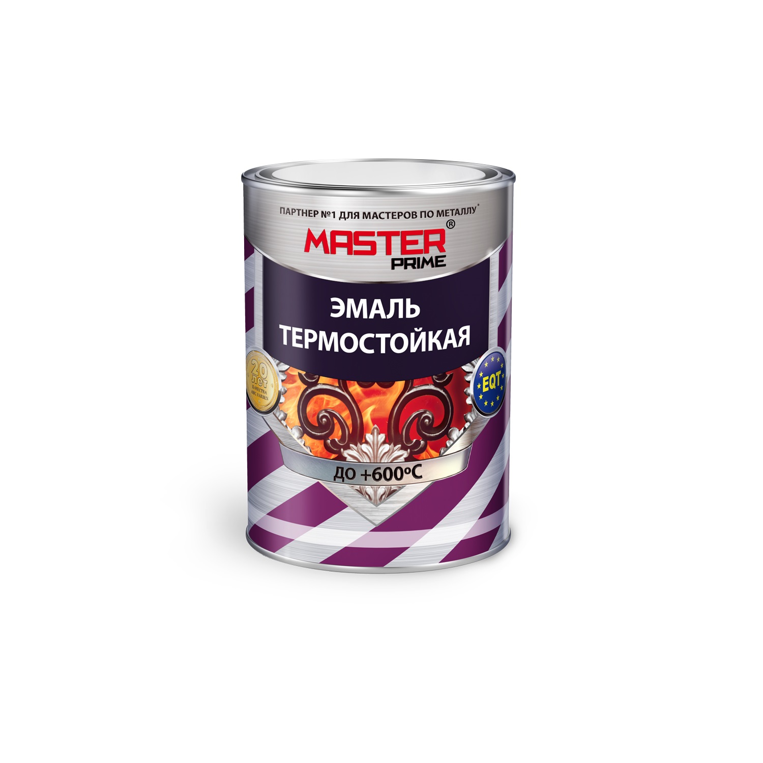 Эмаль термостойкая серебро (0,8кг) MASTER PRIME