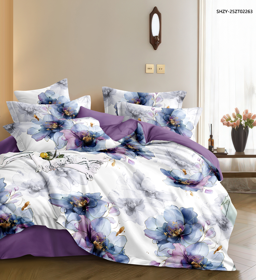 Комплект постельного белья 2,0 (70*70) ДомВелл Поплин Соловушка 6957 Акварель