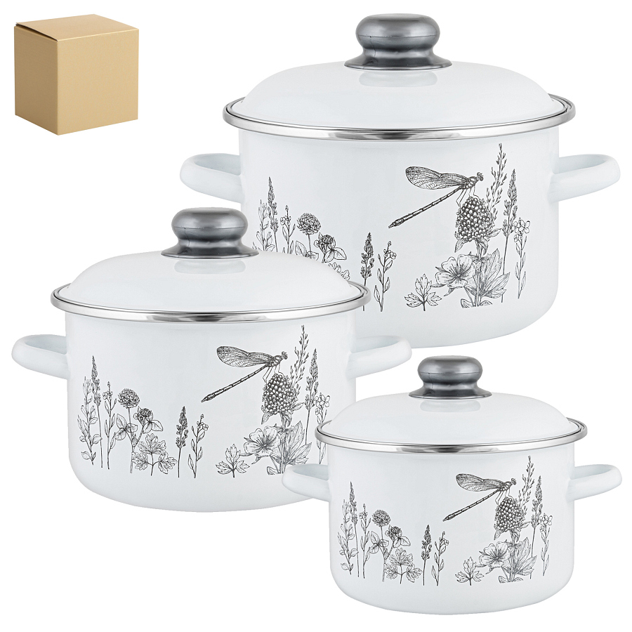 Набор посуды 3предмета №19 Flora-2 ТМ Appetite