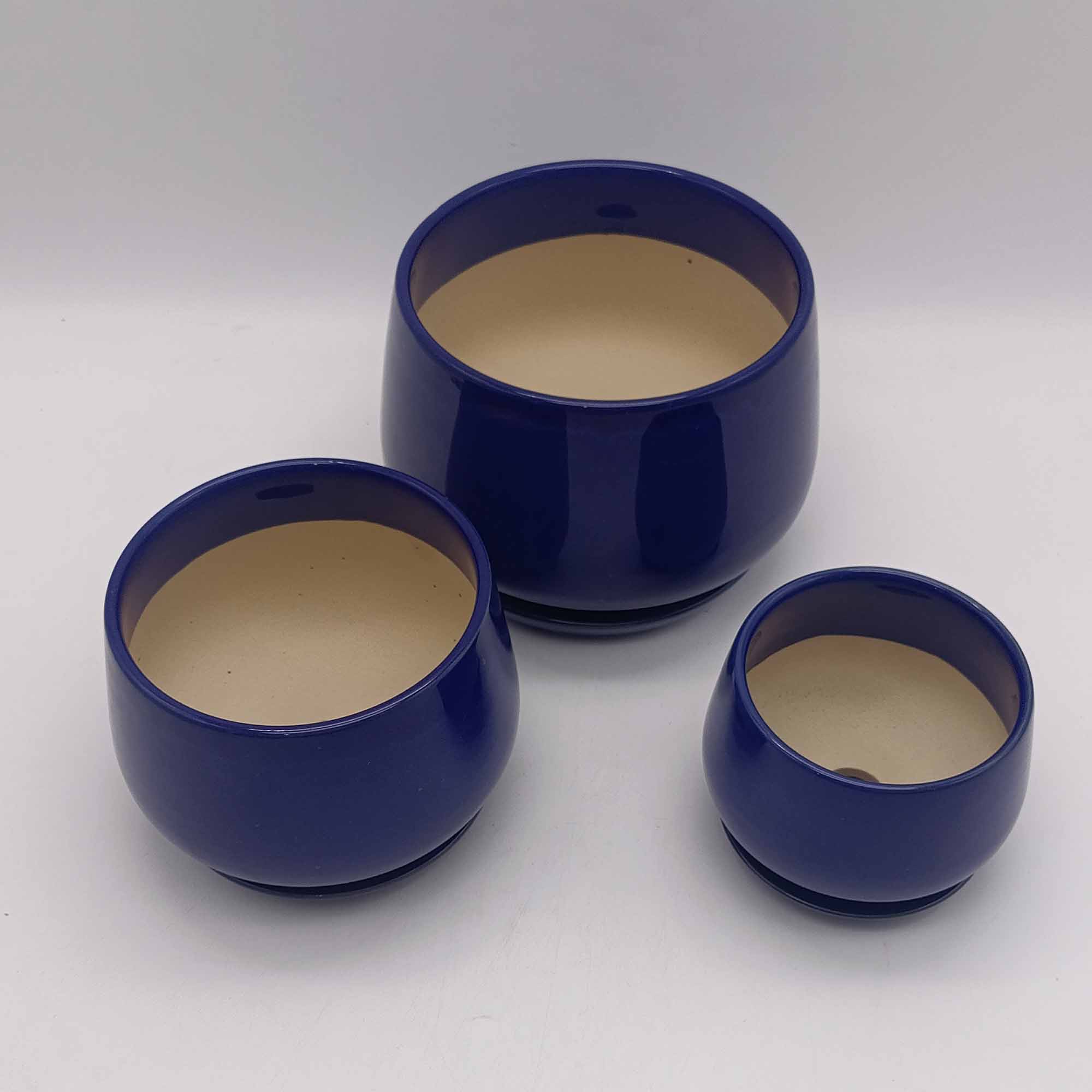 Набор горшков для цветов 3шт 0,8л; 1,5л; 3,2л РД85844