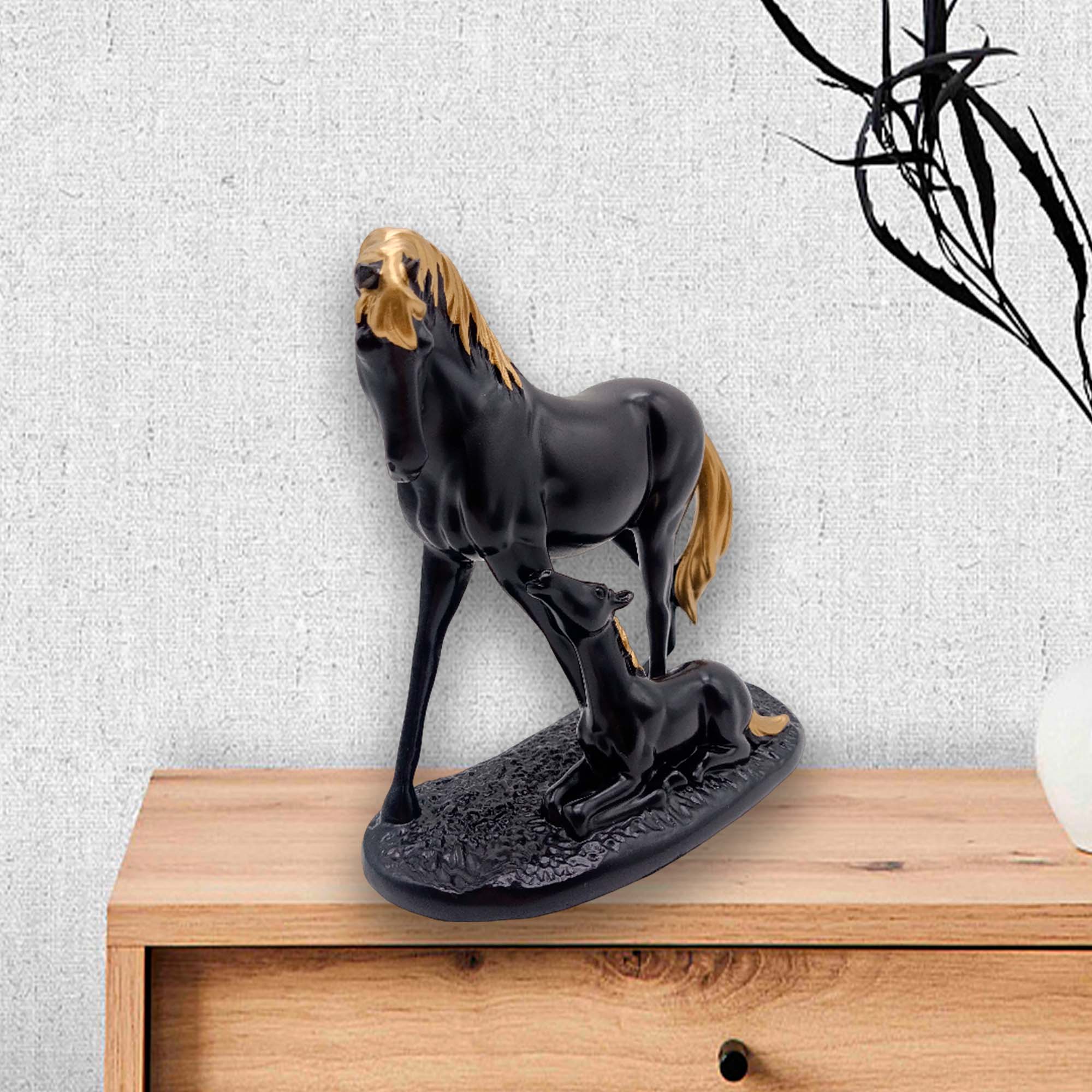 Фигурка интерьерная Лошадь с жеребенком 18х8х17см РД18409