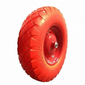 Колесо ПУ литое 3.25/3.00-8, с подшипником 20мм, для тачки 12410