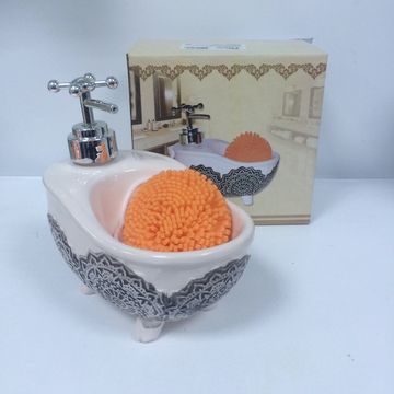 Дозатор для моющего средства+губка РД 22396