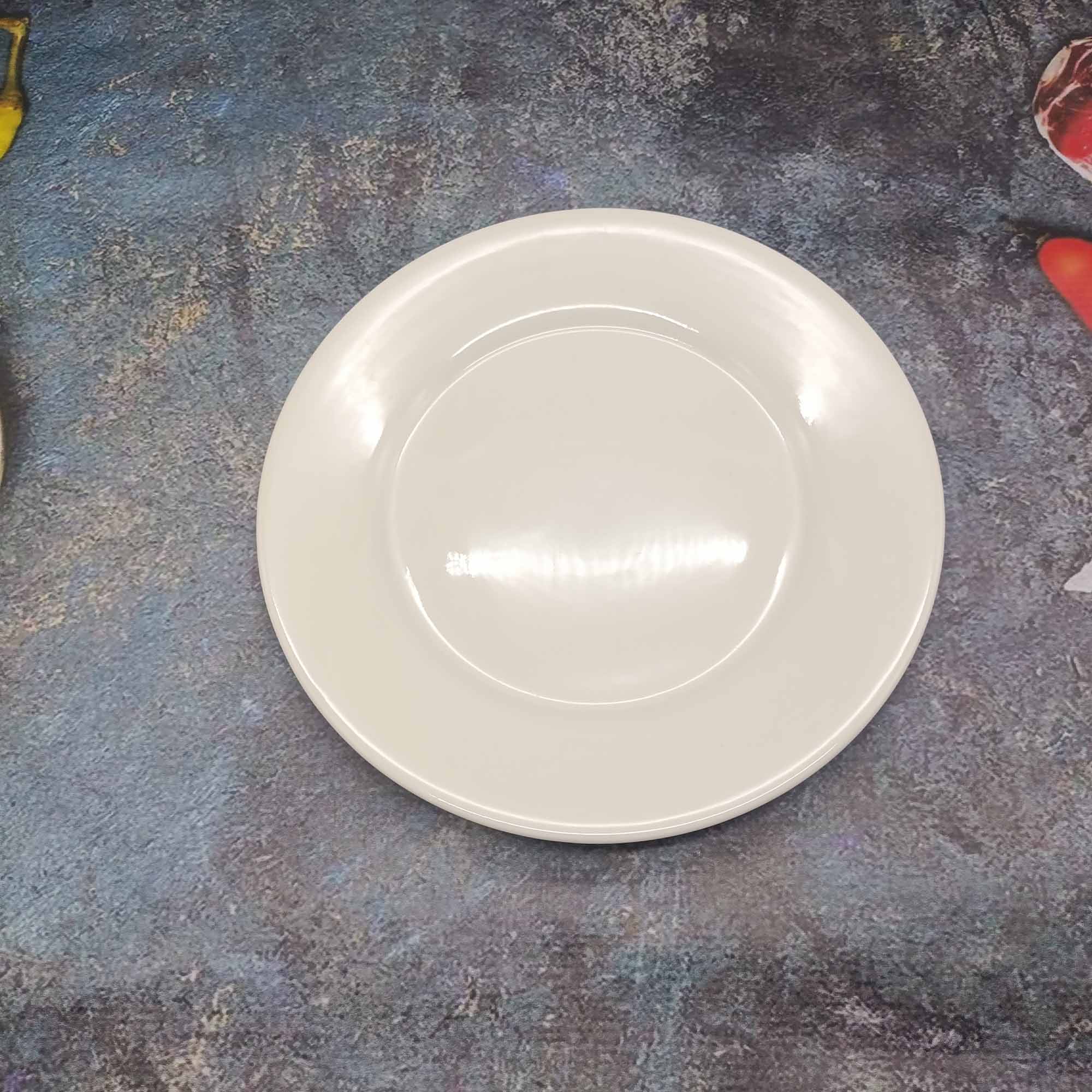 Тарелка 250мм круглая, белая РД85066