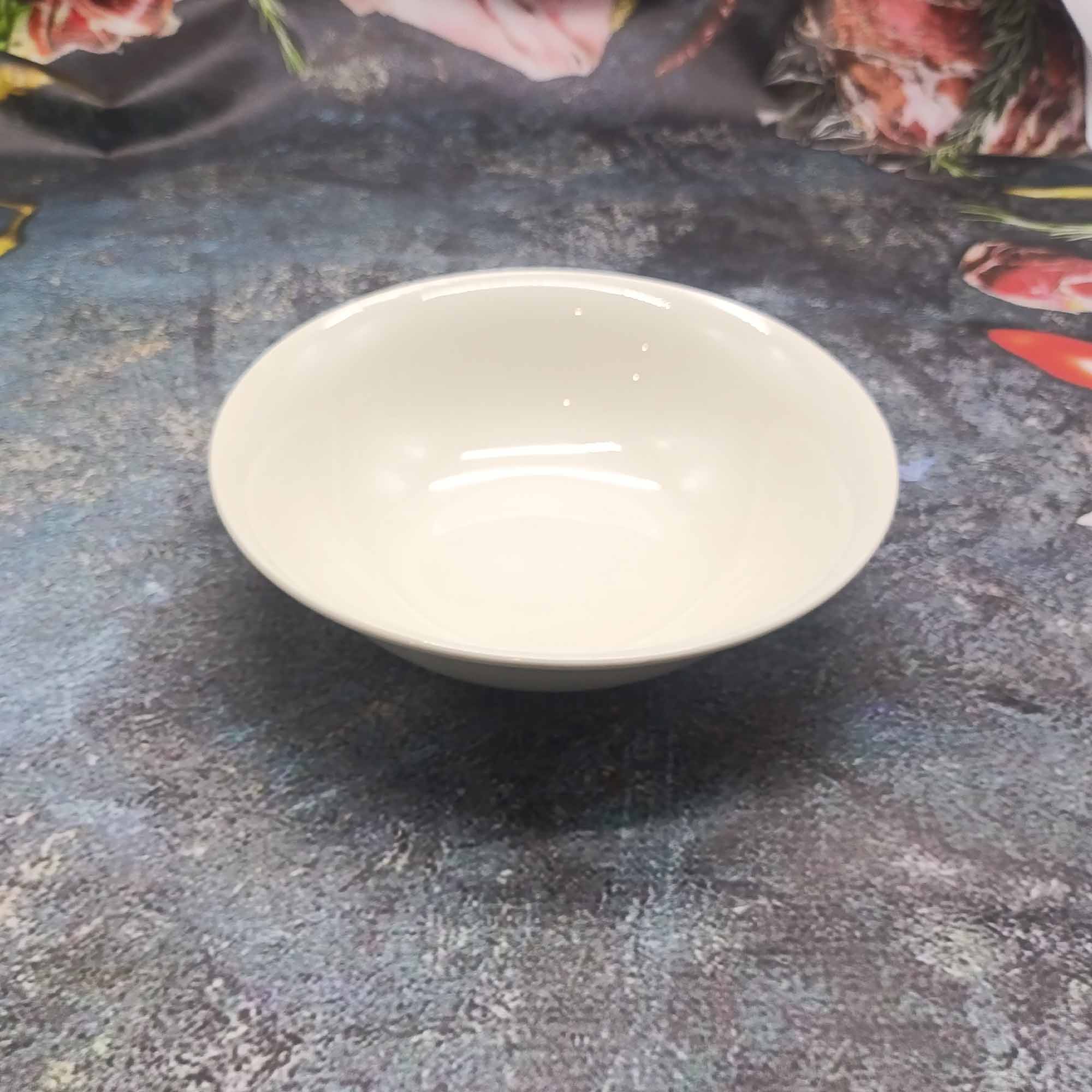 Миска 20см круглая, белая РД85097