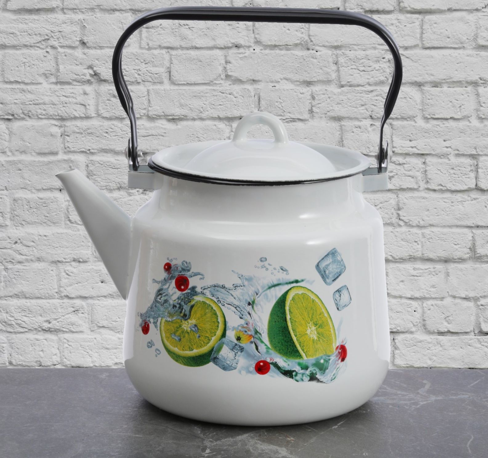 Чайник 3,5л, белосн., Мохито, 1с26с