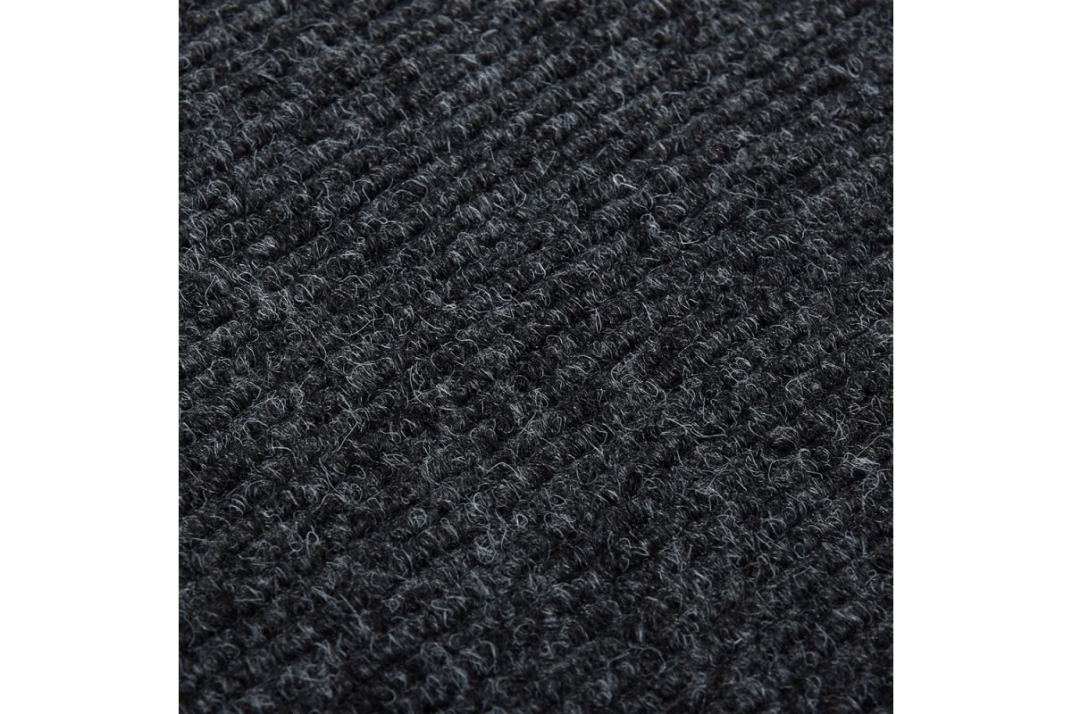 Коврик придверный 60х90см влаговпитывающий, ребристый “TRIP” "VORTEX", серый 