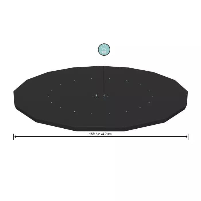 Тент для каркасного бассейна 457см (D470см), уп.4