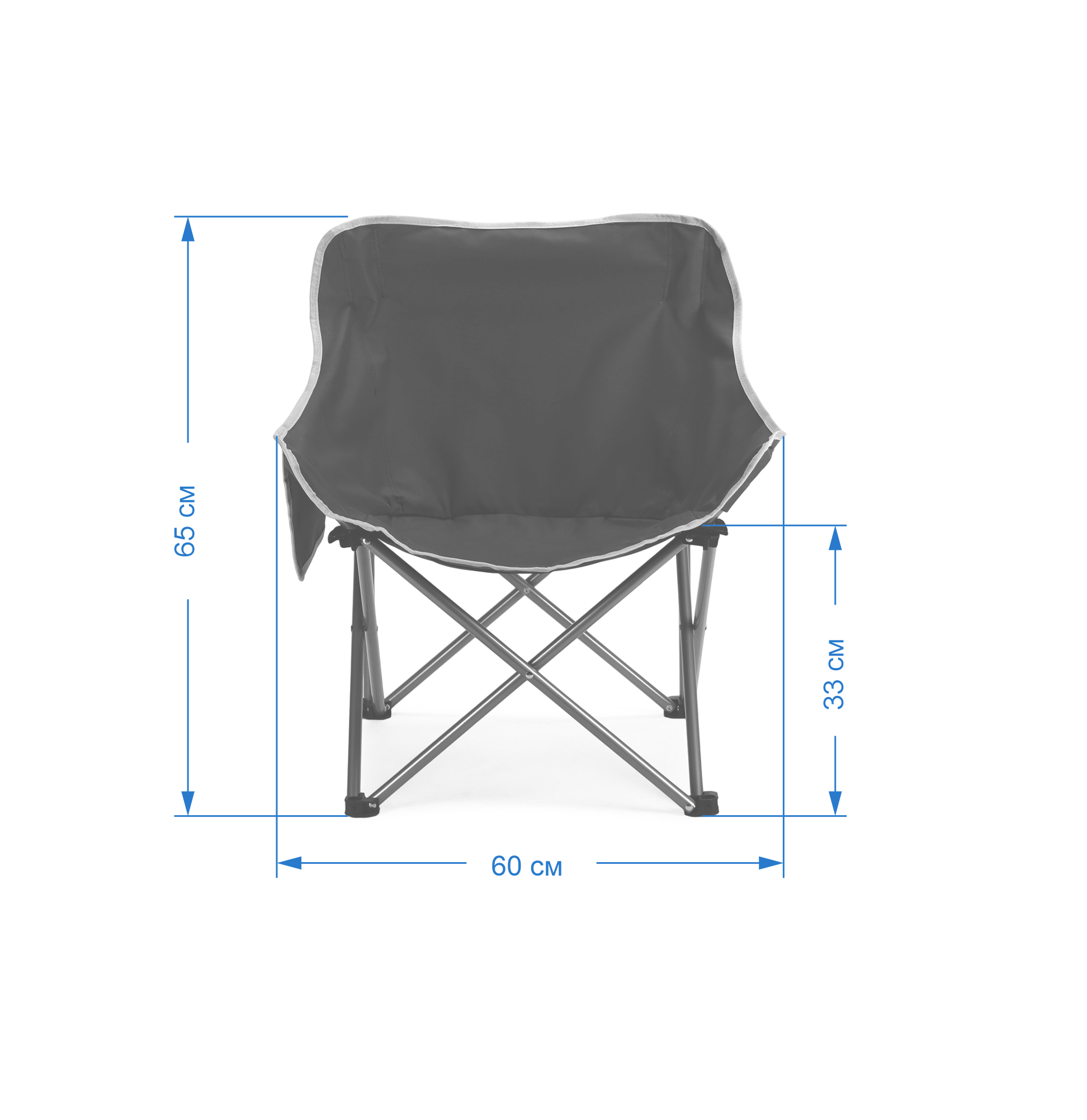 Стул складной с органайзером ЗЕЛЕНЫЙ № 4 67х28х39 