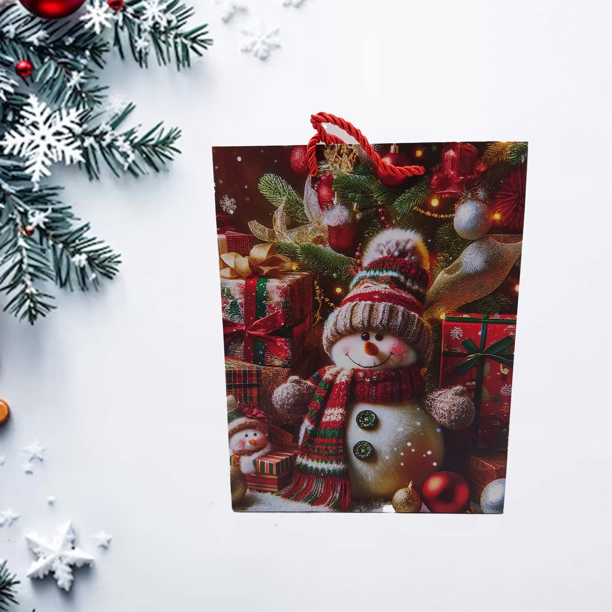 Пакет подарочный Новый год 18х23х8см РД21409