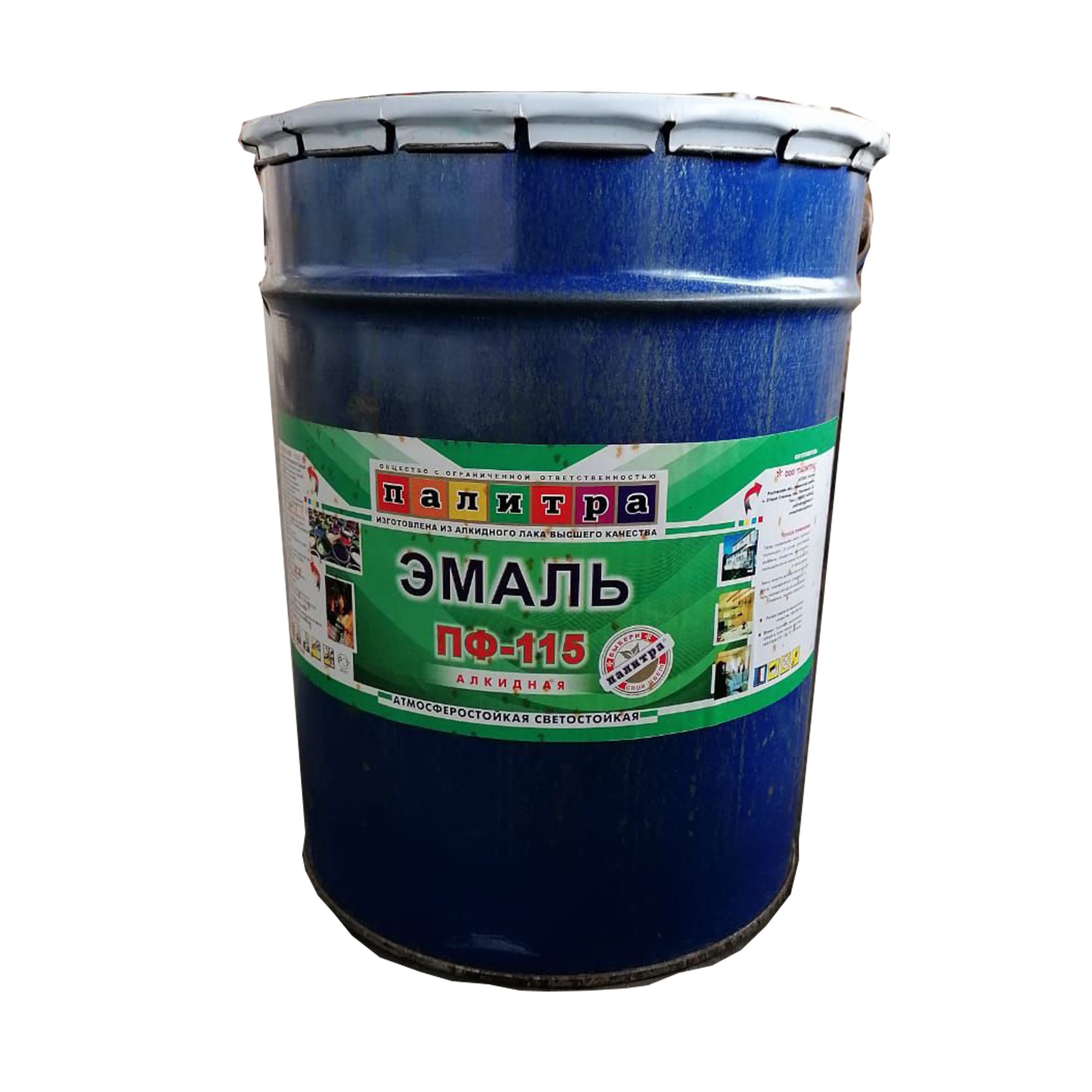 Эмаль ПФ-115 25 кг зеленая ЧП "Палитра"