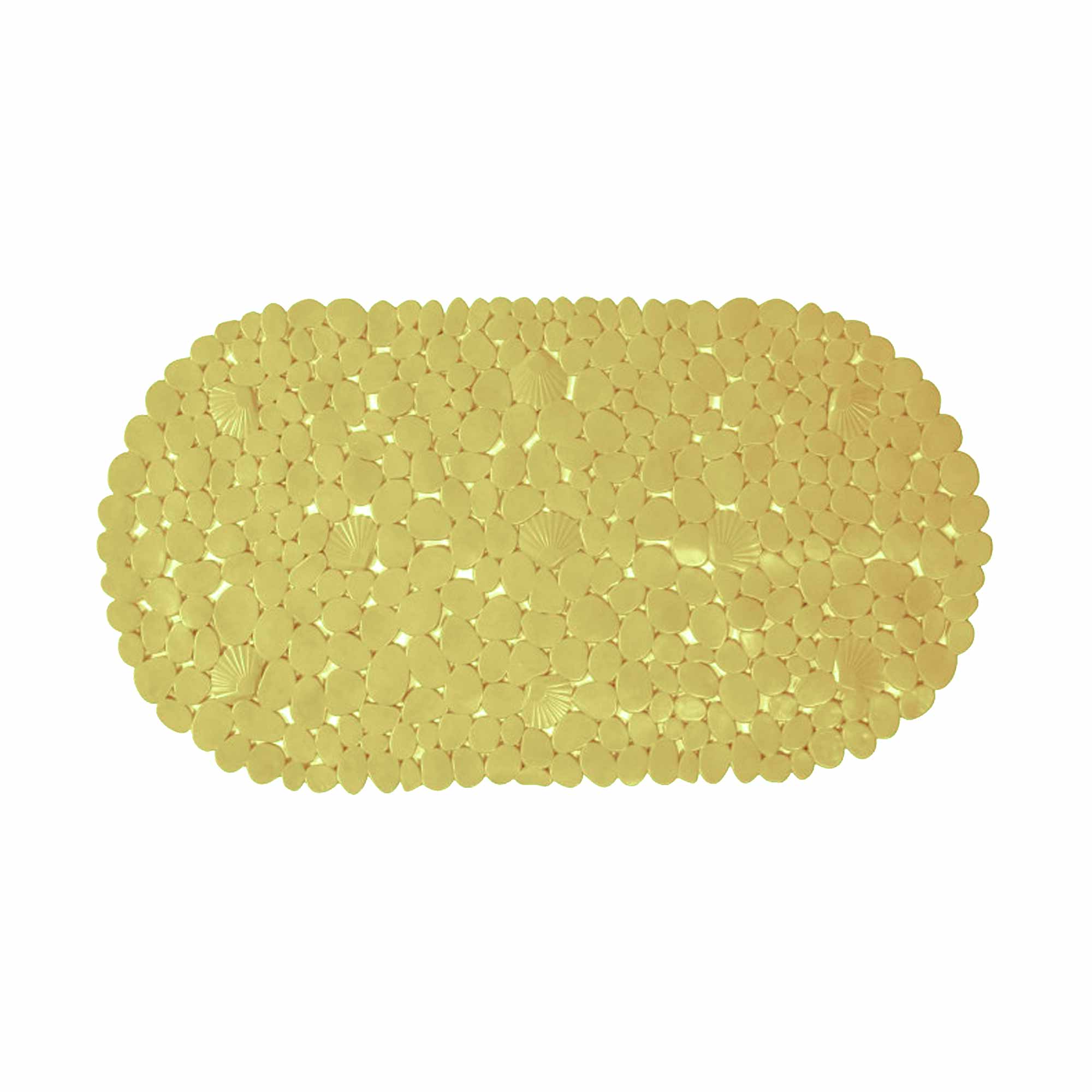 Коврик противоскользящий 35х69 Камушки, бежевый, на присосках РД 51127