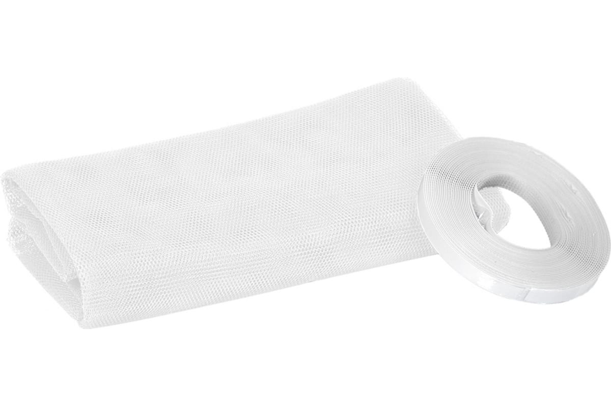 Сетка на окно ПРОТИВОМОСКИТНАЯ с крепежной лентой 130х150 см  HELP 