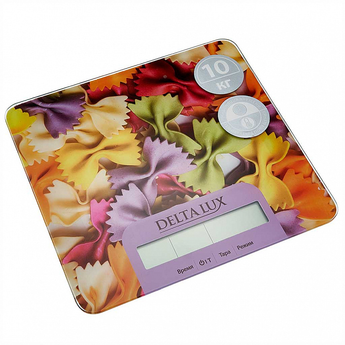 Весы настольные электронные 10кг DELTA LUX  "Фарфалле"