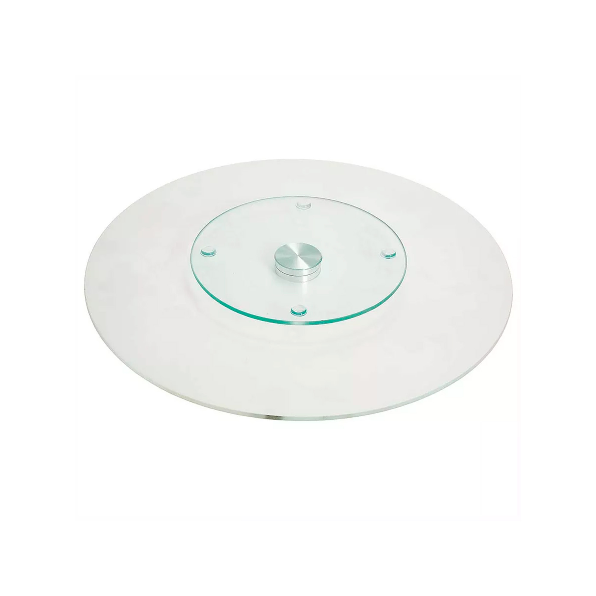 Блюдо 32см вращающееся для сервировки "Розовый букет" 