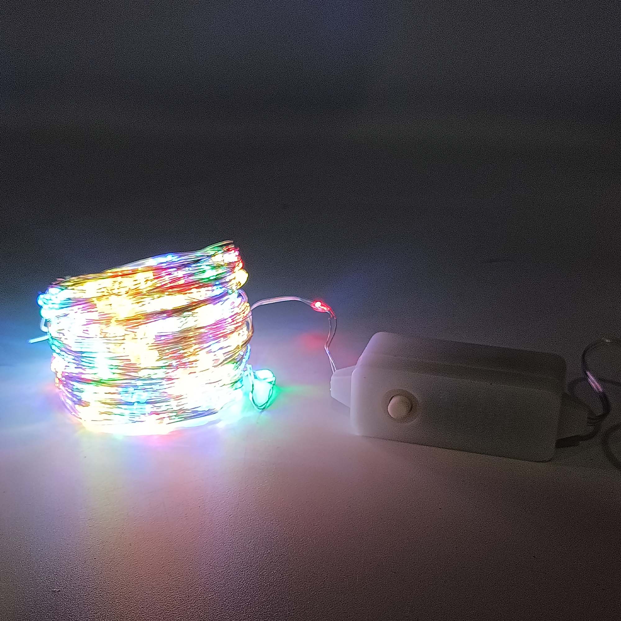 Гирлянда уличная "Роса" 30м, свечение мульти РД18249