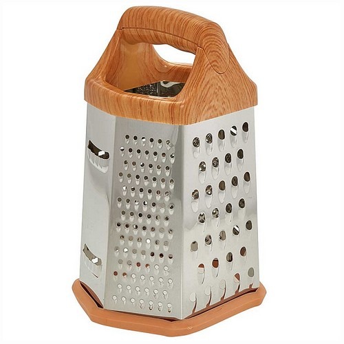 Терка 6 граней, 20см,нерж.сталь,пластиковая ручка WEBBER BE-065