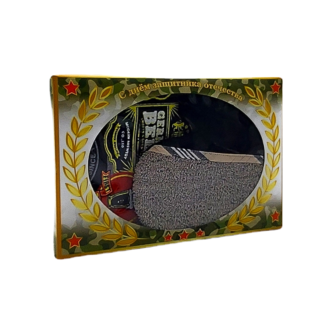 Набор подарочный ДомВелл "С легким паром " (полотенце вафельное 80х150, рукавица д/сауны)