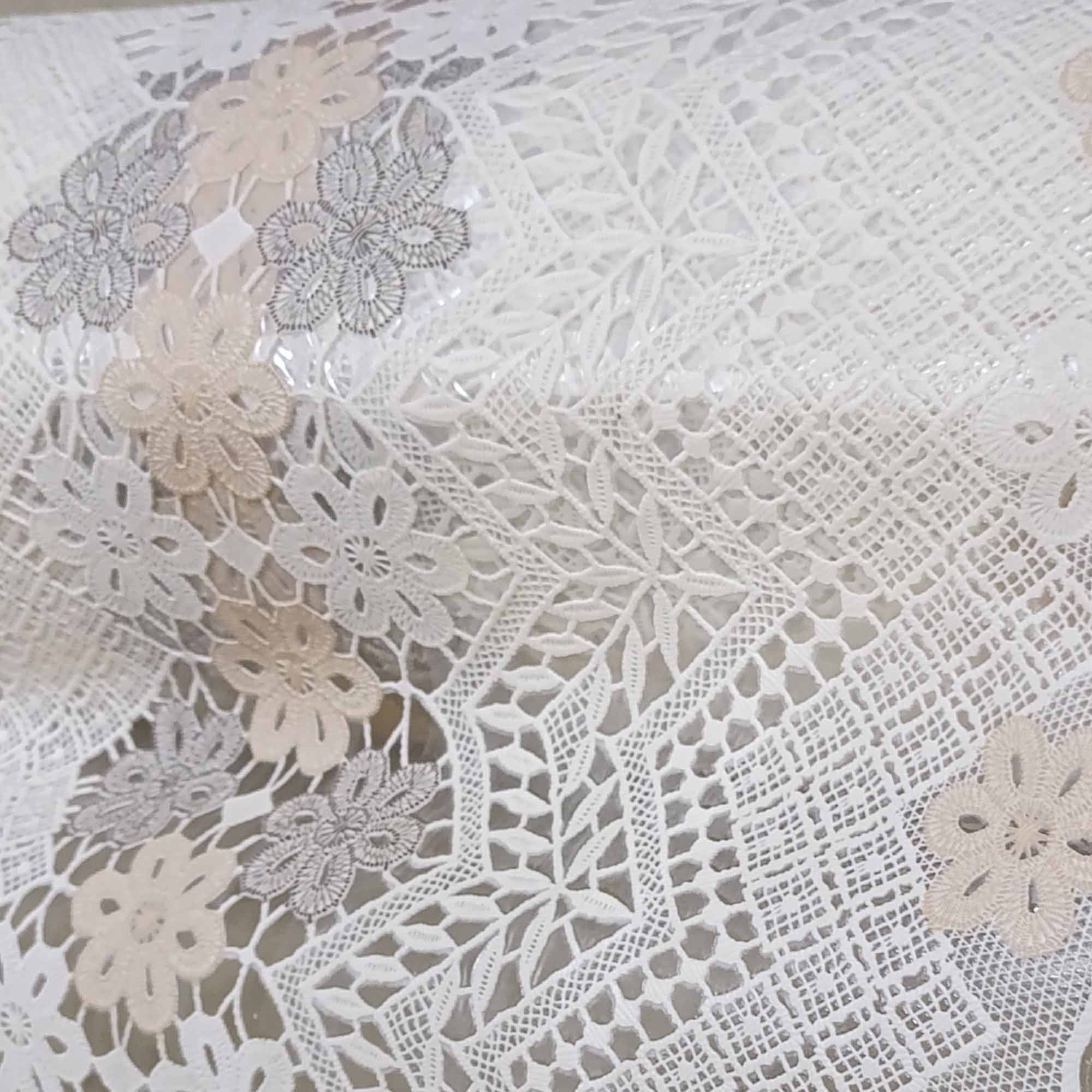 Клеёнка ажурная без основы 1,37м х20м  (цена за 1м) РД15040