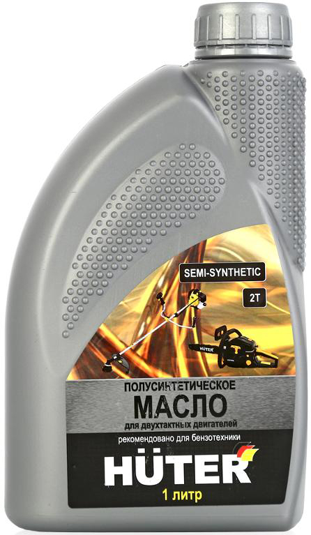 Масло 2Т полусинтетическое для двухтактных двигателей, для техники Huter, 1л 73/8/3/2