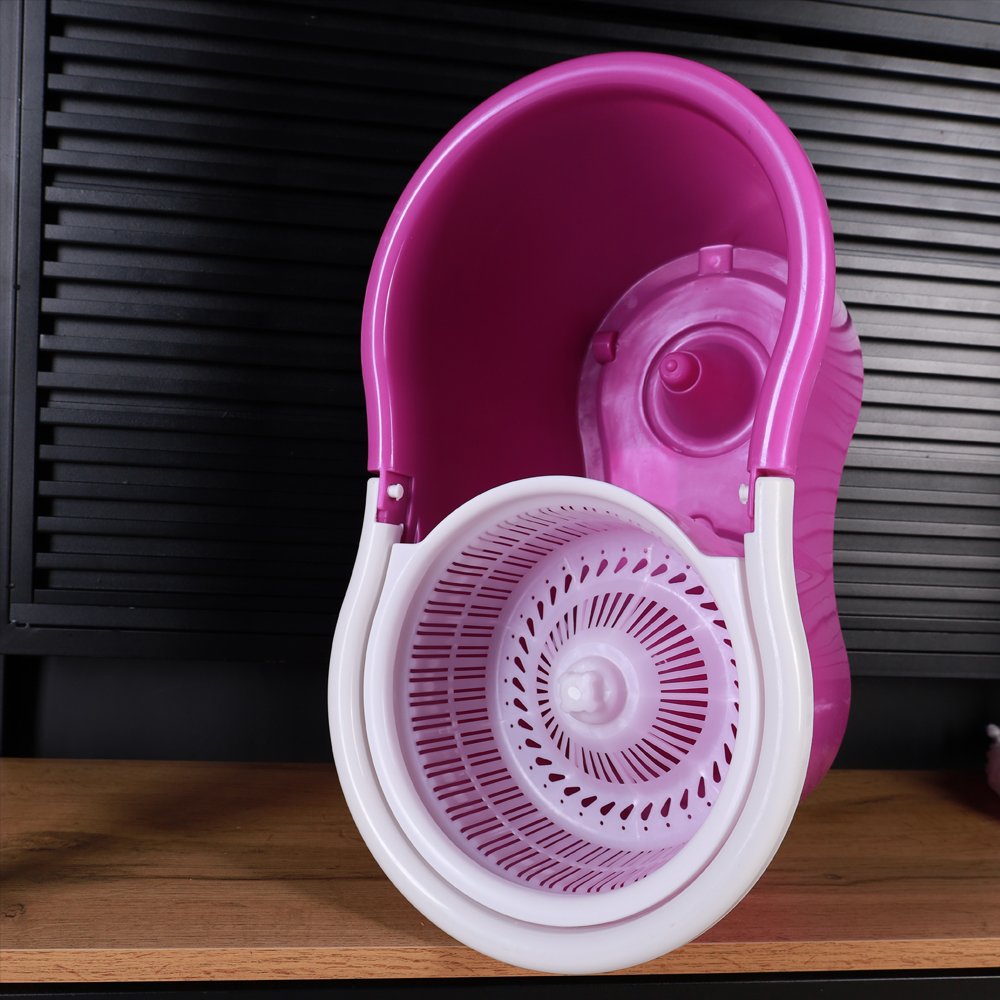 Ведро с отжимом и шваброй центрифуга пластик FR-1123/2с /уп 25/ 2 насадки 