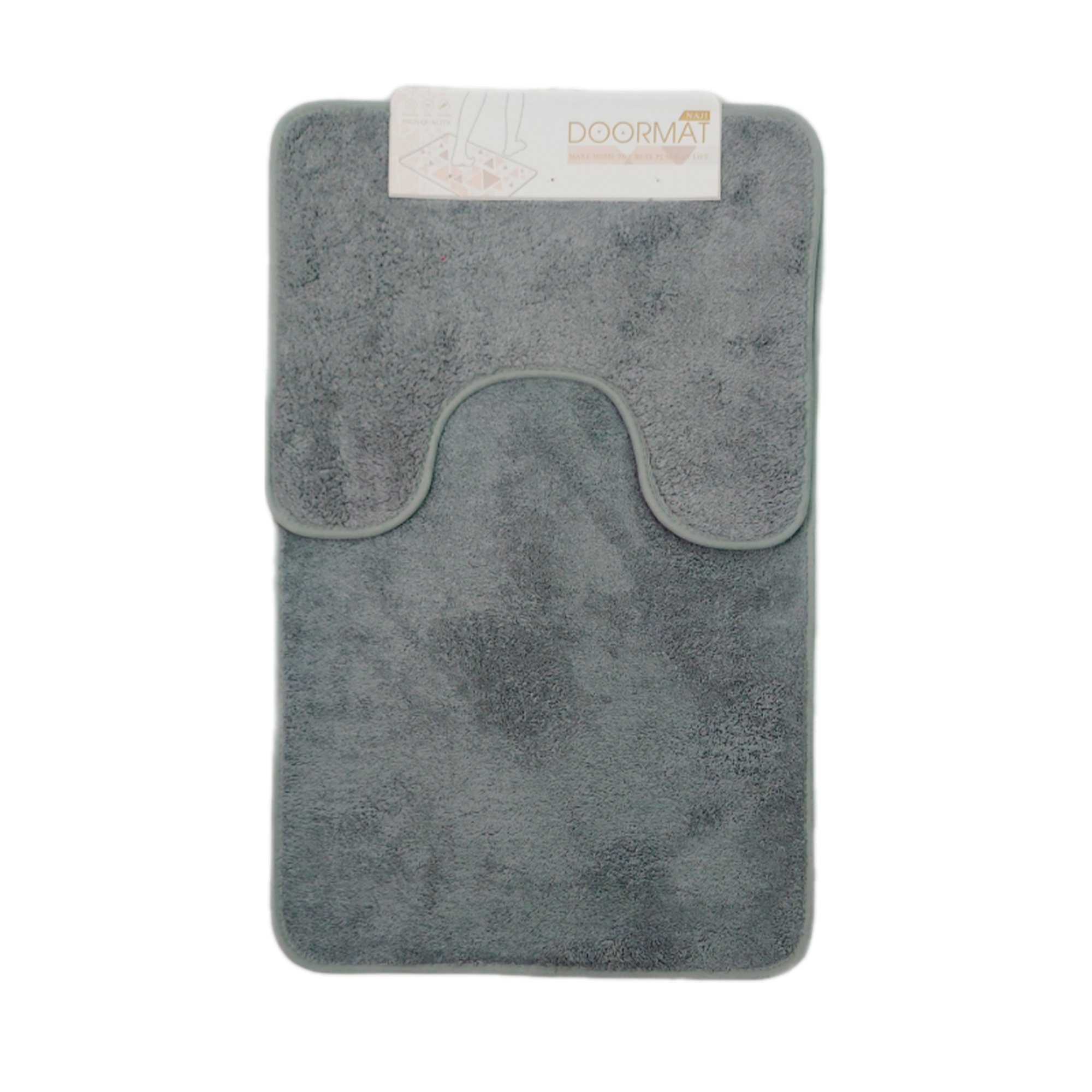 Набор ковриков для ванной 2шт 50х80+50х40 полиэстер, низк.ворс РД68502