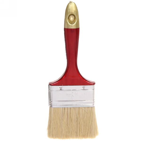 Кисть плоская 63мм 2,5"  натуральная щетина, деревянная ручка РД 53455