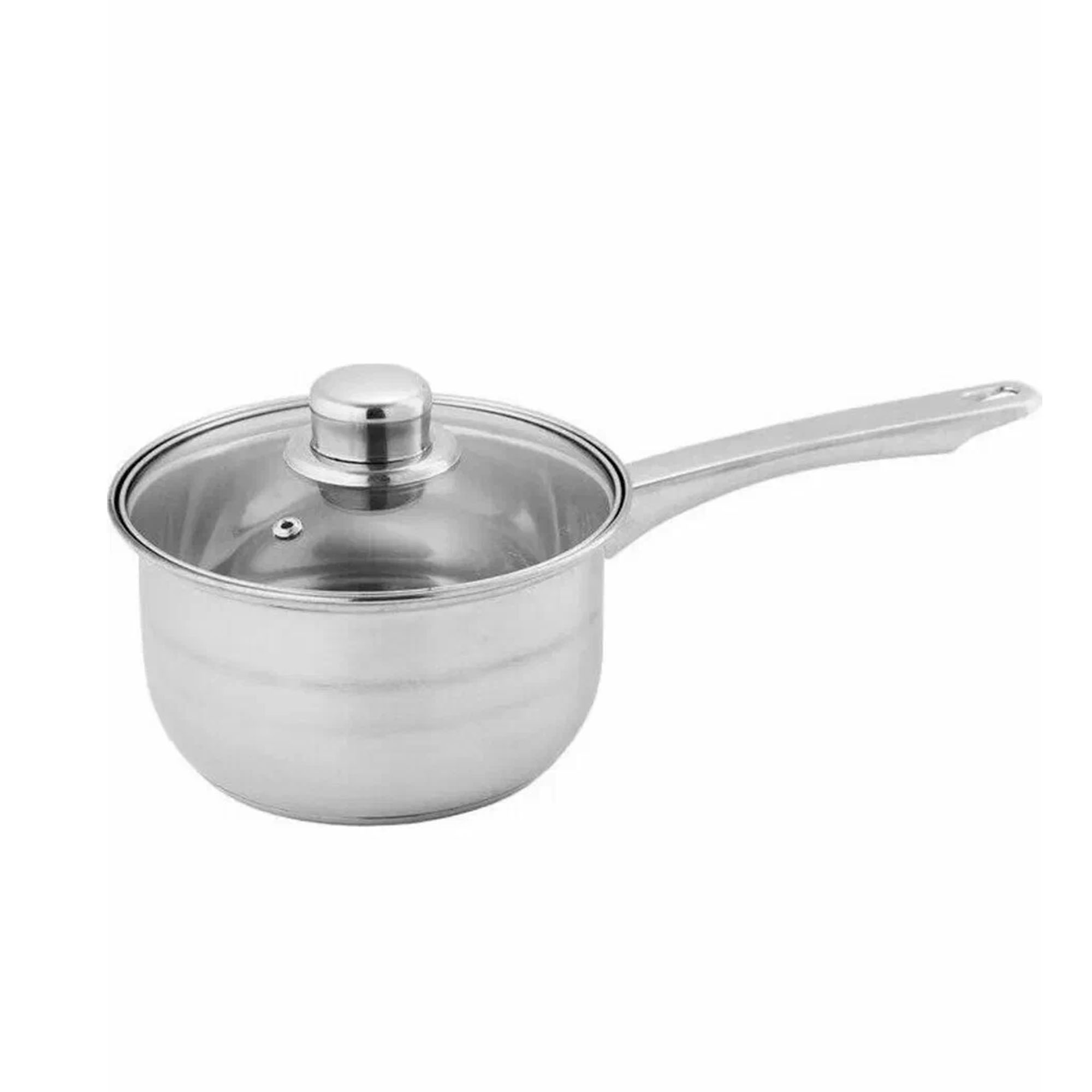 Ковш 1,9л нержавеющая сталь со стеклянной крышкой d=16; WEBBER BE-155/2