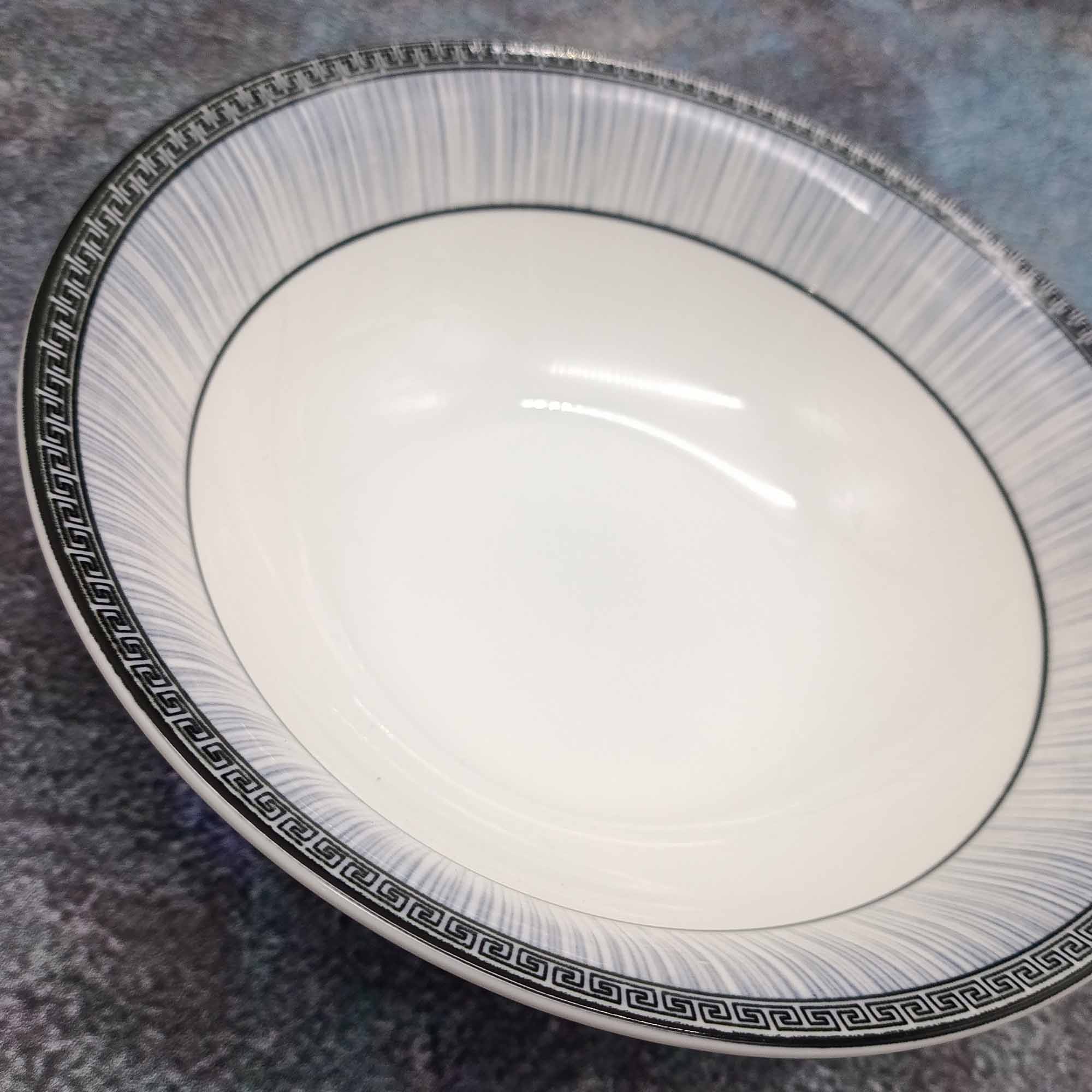 Миска 17,5см круглая, с узором РД84700 водопад