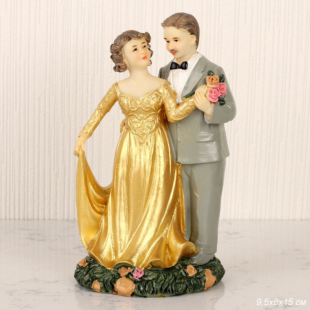 Фигурка Золотая свадьба 15см XY-43 