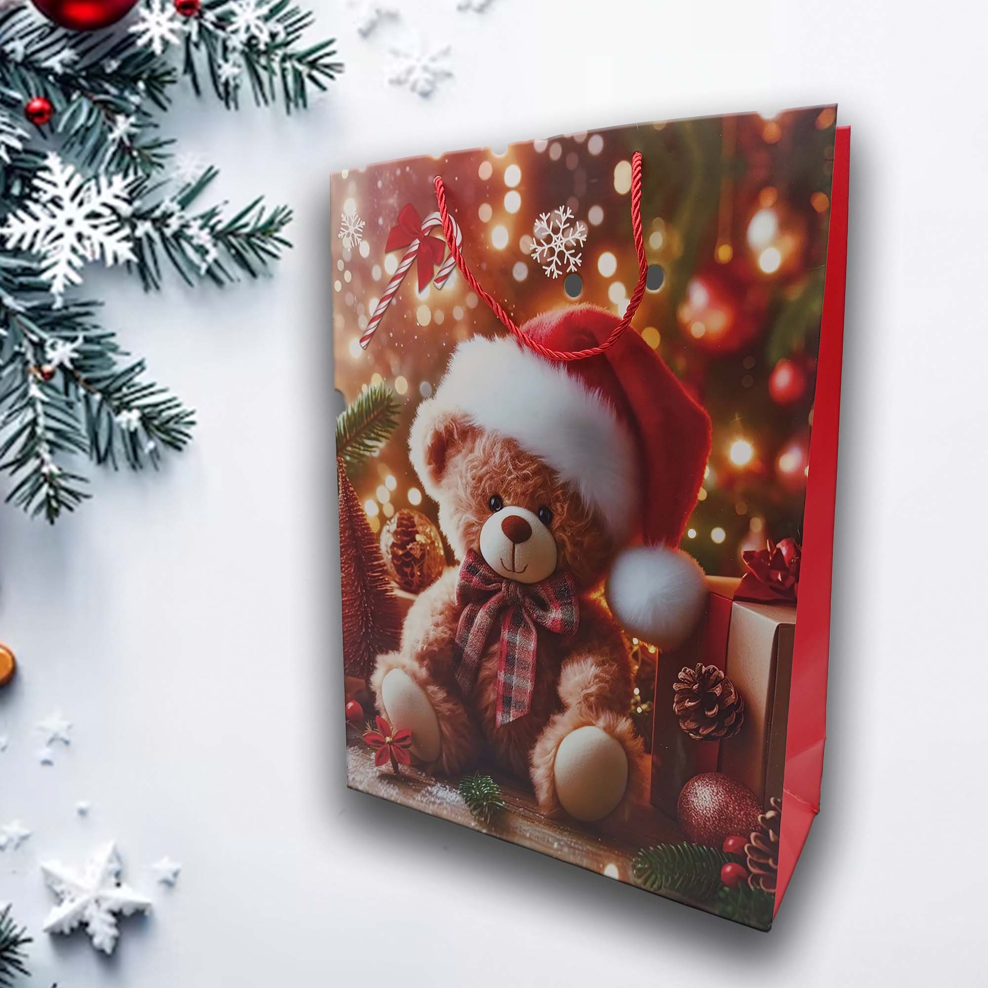 Пакет подарочный Новый год 30*40*12см РД21393