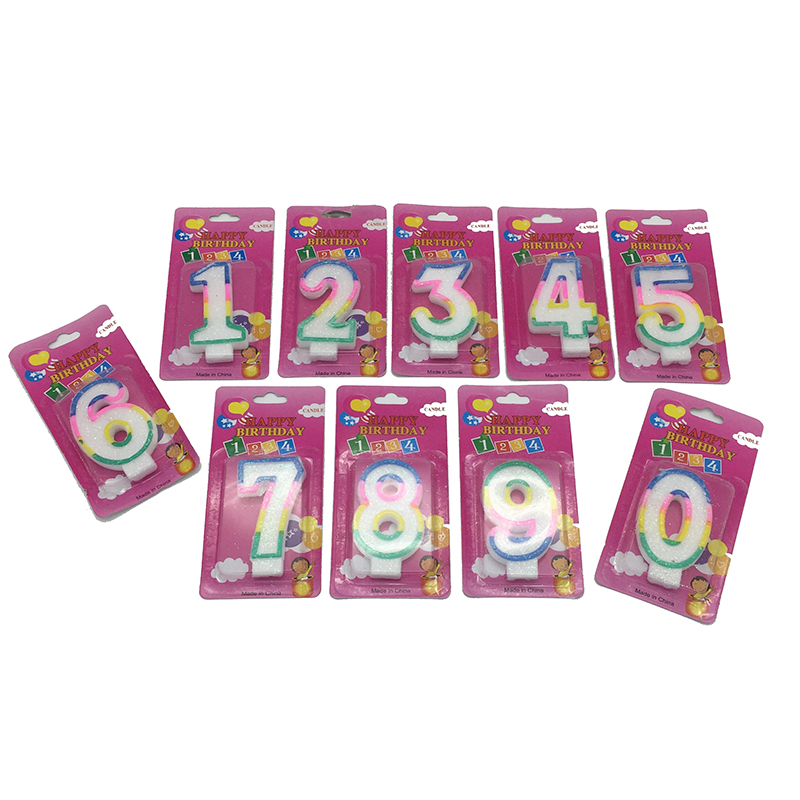 Свеча в торт цифра (9 видов)  РД28581