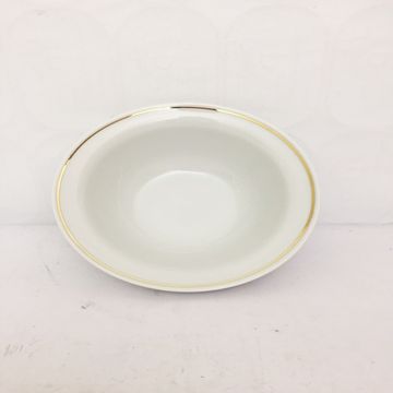 Миска 550см3 ф.653 "Идиллия" Отводка золотом по краю 4С0341Ф34 