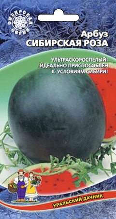 Семена Арбуз Сибирская роза "Уральский Дачник" ц/п