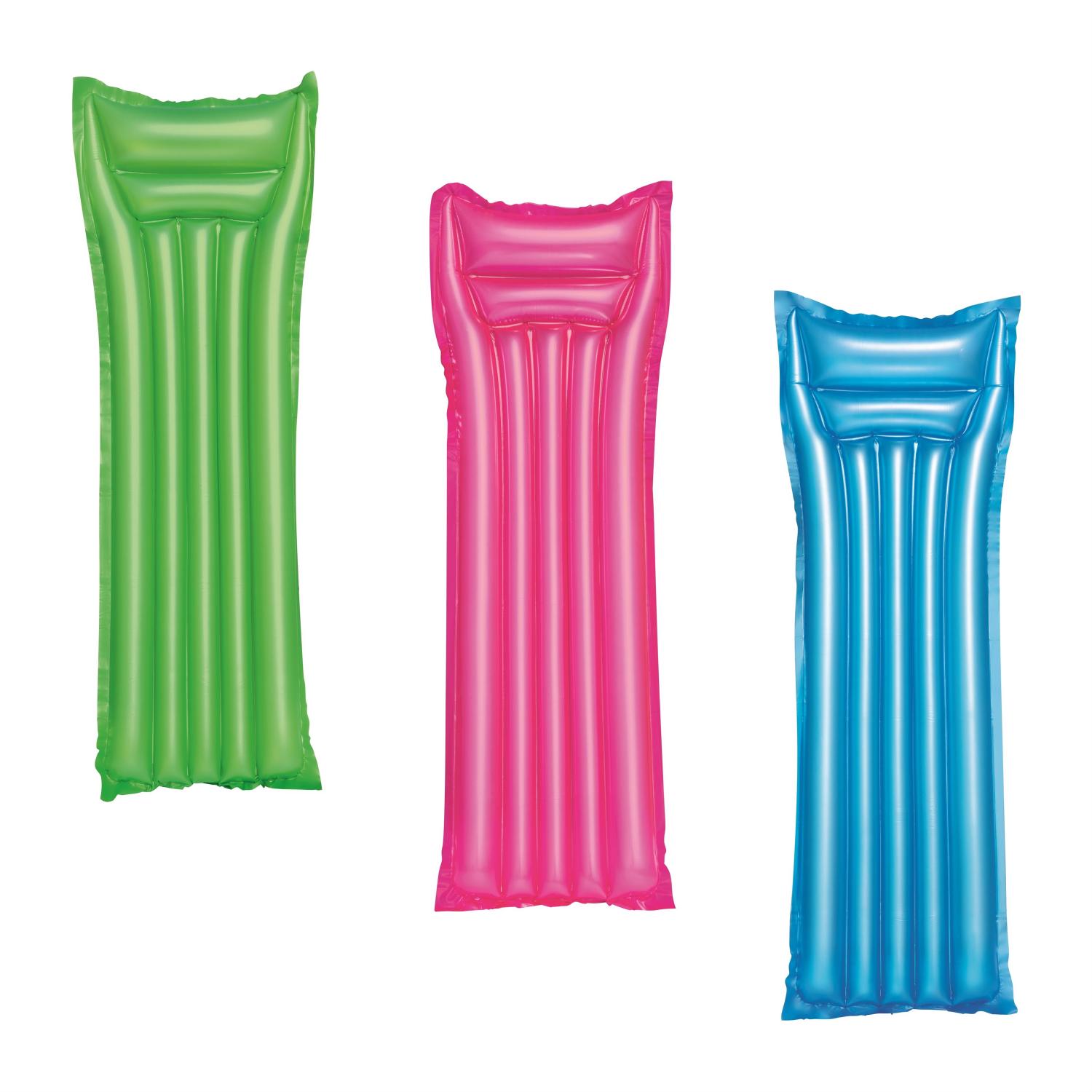 Матрас для плавания 183х69см Глянцевый до 90кг, 3 вида