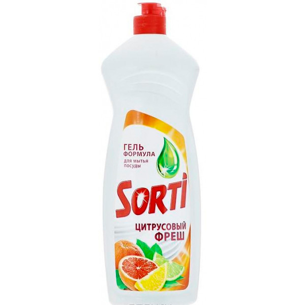 Средство для мытья посуды 900мл SORTI Лимон