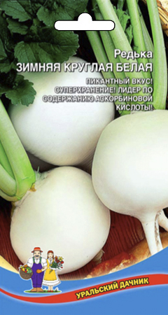 Семена Редька Зимняя круглая Белая    "Уральский Дачник" ц/п