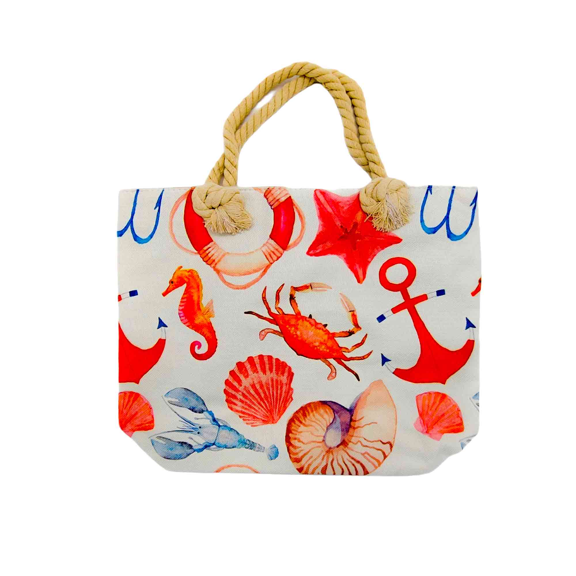 Сумка пляжная на молнии  46х37см РД53077 Конек