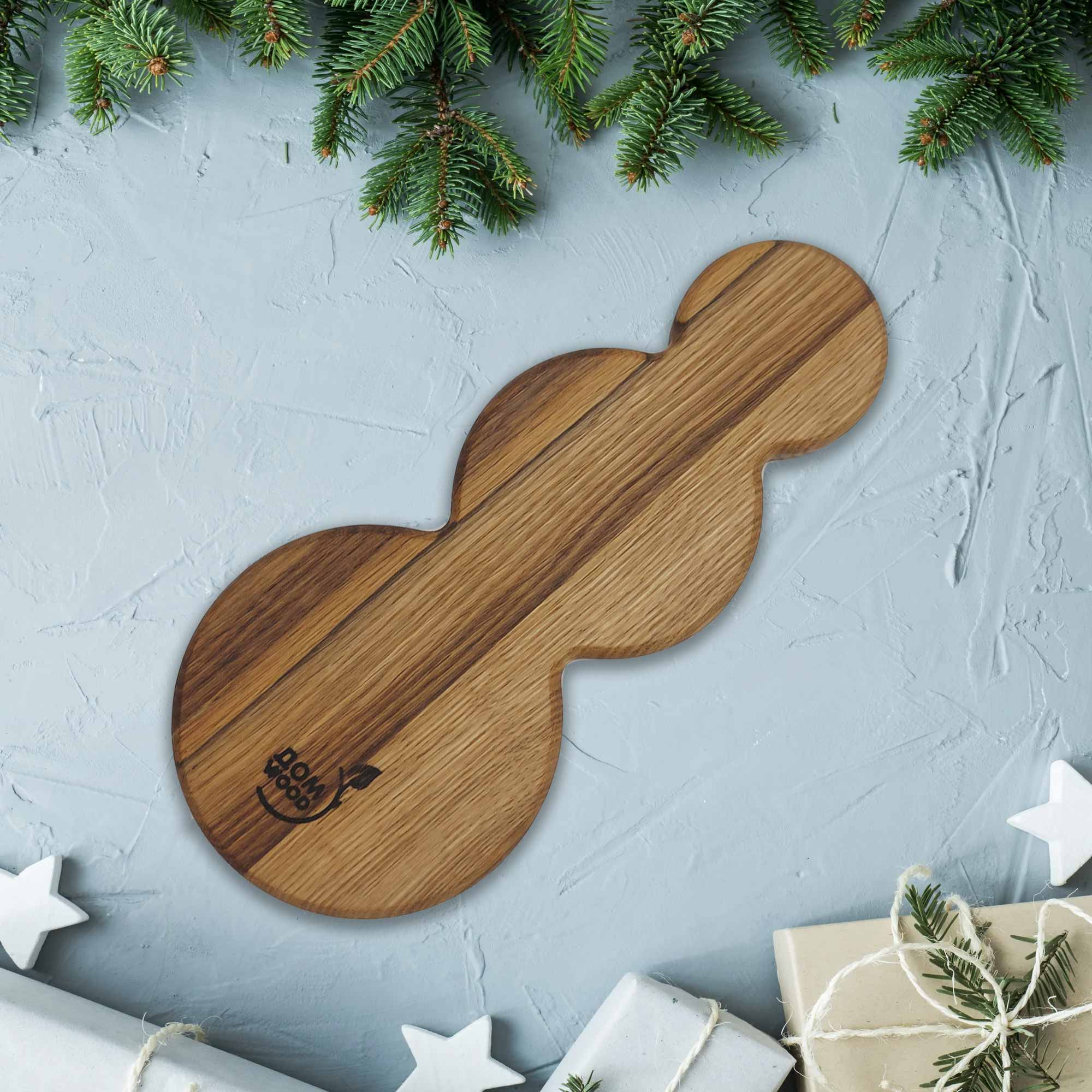 Менажница 35х15х2см ДомВуд Снеговик Дуб Д157