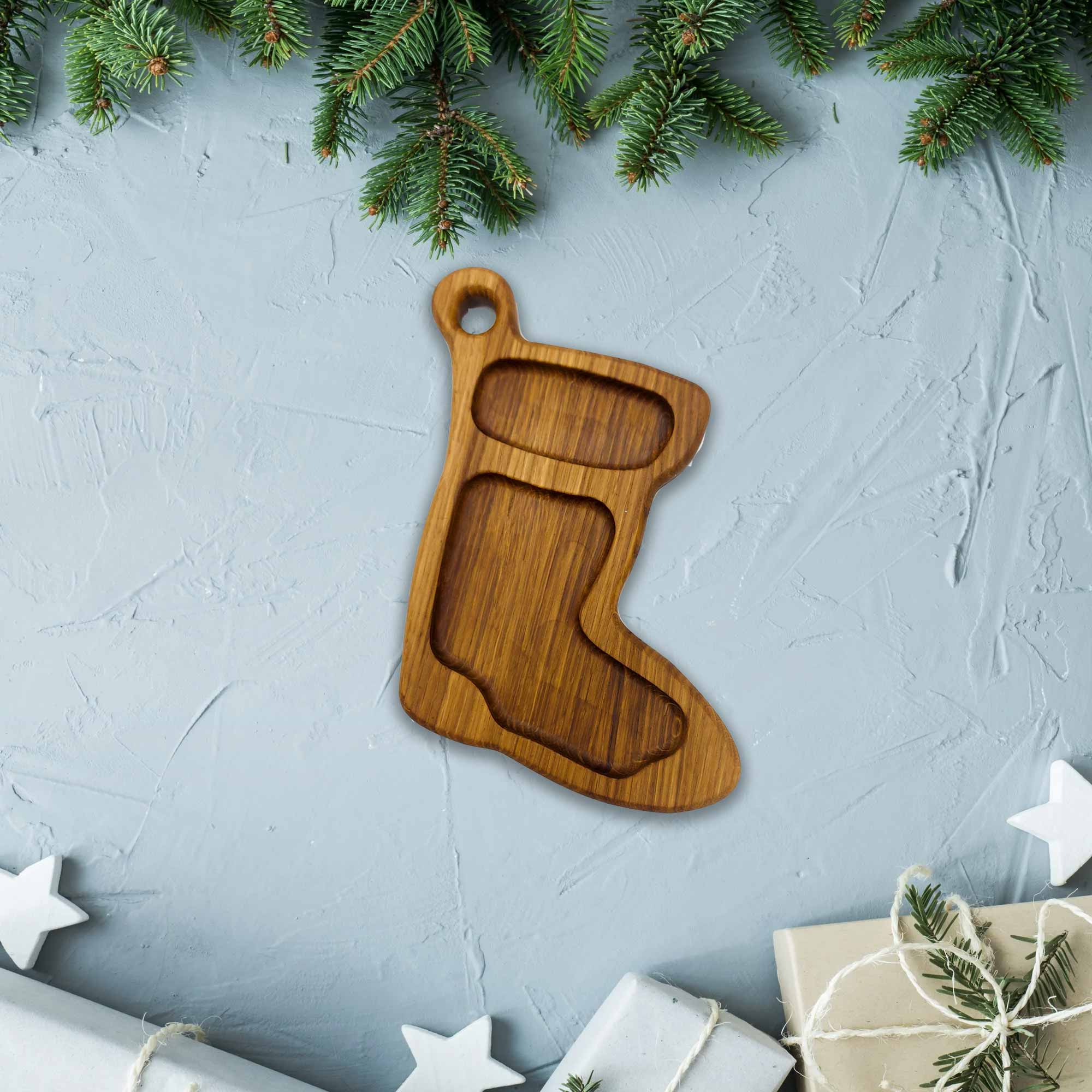 Менажница 23х19х2см ДомВуд Сапожок Дуб Д151