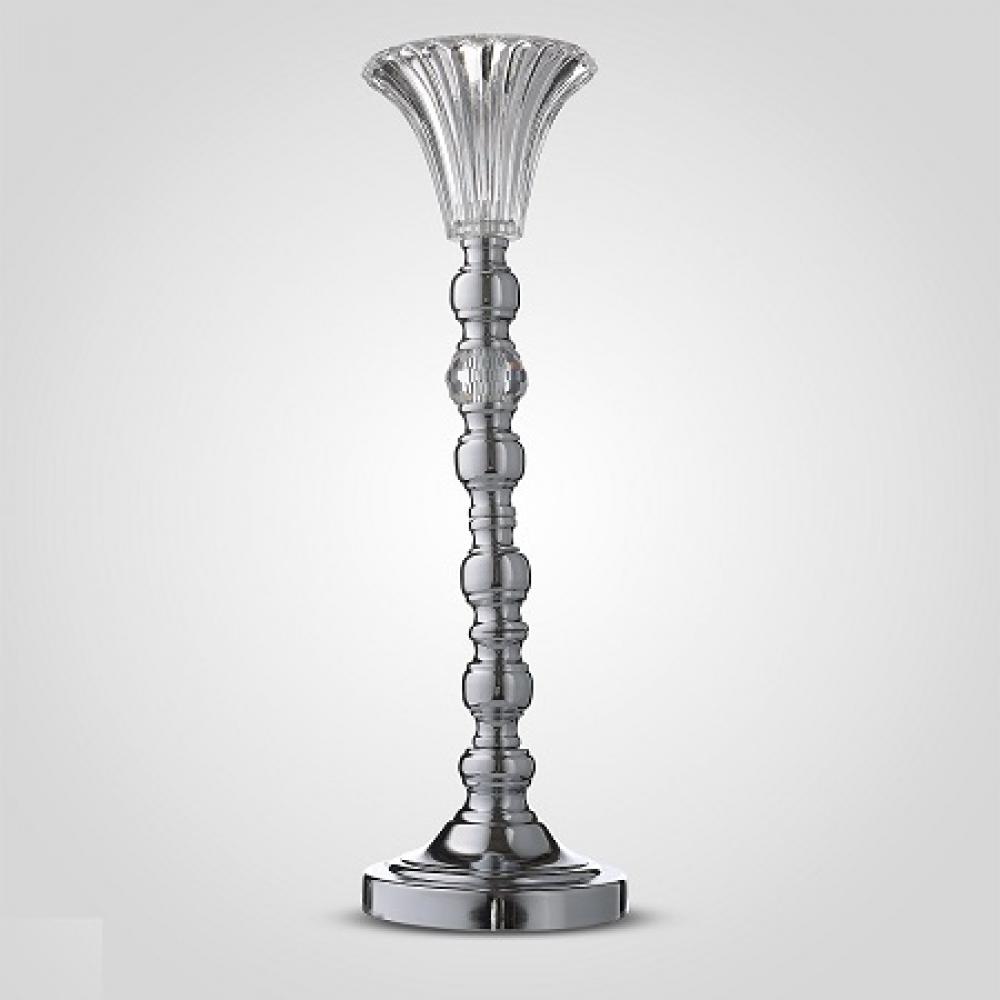 Подсвечник металлический серебристый