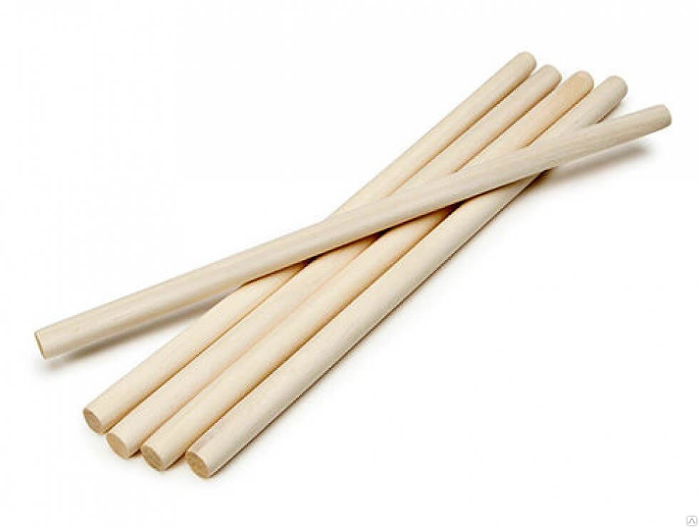 Черенок деревянный Ф40 1/с сух. шлиф.