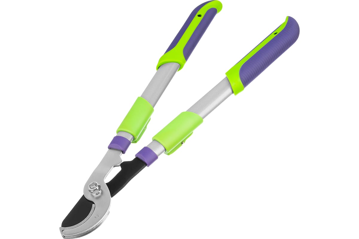 Сучкорез 504-705 мм с наковальней,телескопические стальные обрезиненные рукоятки Palisad