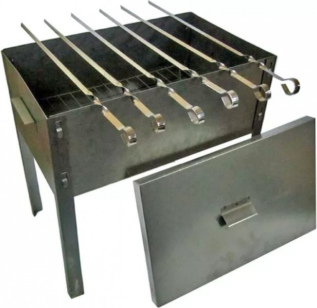 Мангал-коптильня 400х250х400мм 0,8мм Стандарт
