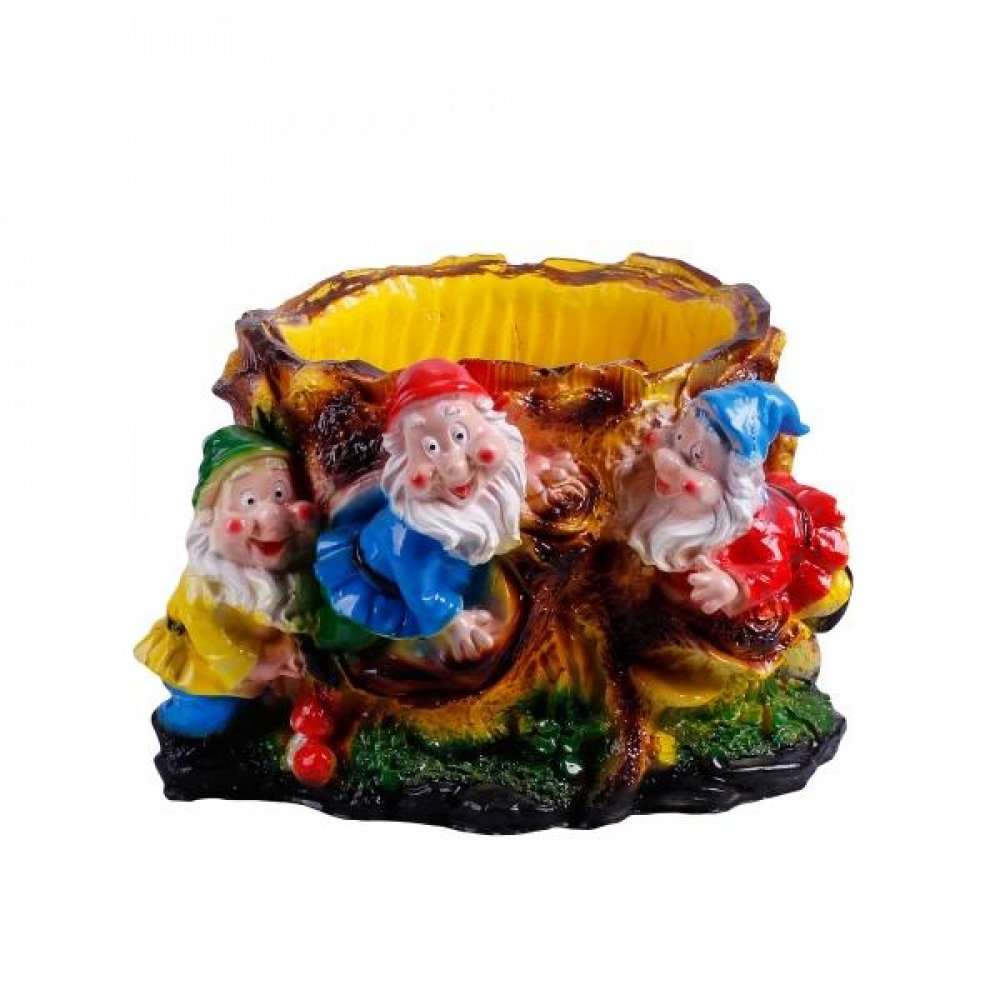 Фигурка садовая Кашпо "Три гнома"29х 18см