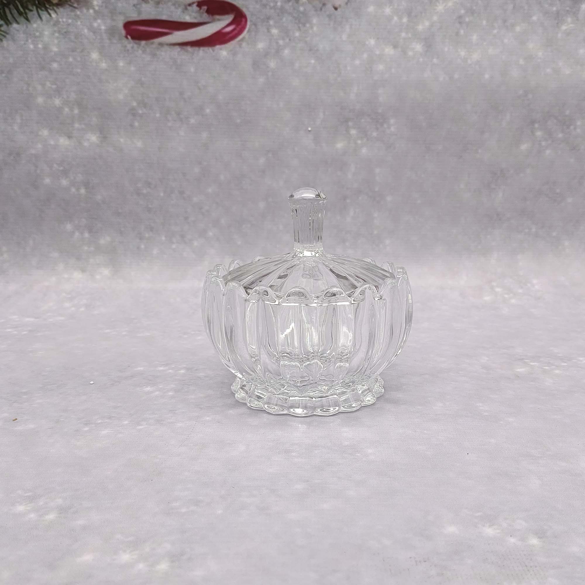 Конфетница 10х10см Лилия хрусталь РД19918