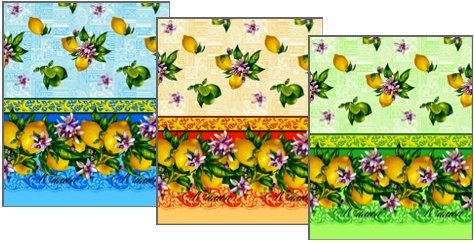 Полотенце из рогожки 50*75 ДомВелл Лимоны